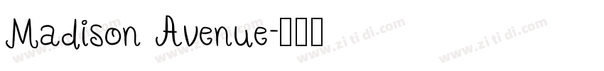 Madison Avenue字体转换